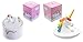 Produktbild Regenbogen Einhorn RINGHALTER & TRINKKASTEN Set - Ideal für Jeden Schminktisch mit Geschenkbox