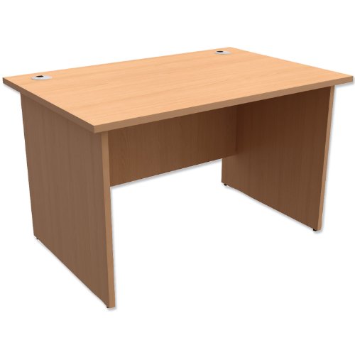 Trexus Classic Desk Panelled Rectangular W1200xD800xH725mm Beech