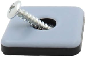(4 szt.) 50 mm kwadratowe wkręcane teflonowe podkładki meblowe PTFE firmy Lifeswonderful®