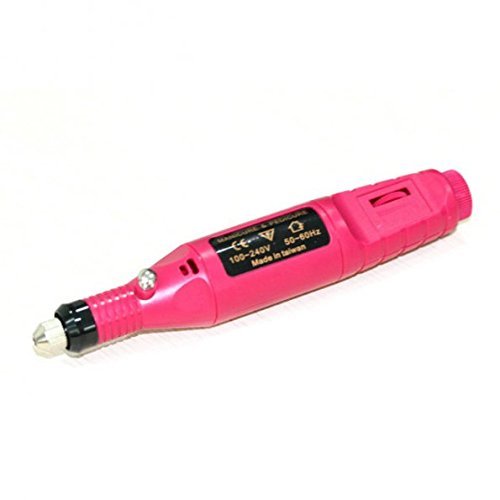 SainSonic Elektrisch Nagelfräser Fräser Nagelfeile Maniküre Set Plus 6BITs EU Stecker CE Rosa - 4