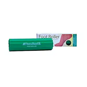 TheraBand Foot Roller for Foot Pain Relief, Massage Ball Roller for Arch Pain, Plantar Fasciitis Treatment, Heel Spurs Reliever, Tired Feet, Best Foot Massager with Ridges for Self Myofascial Release