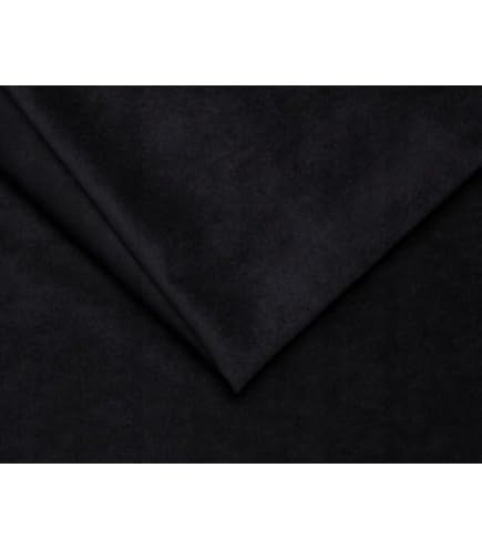 Tessuto in finta pelliccia nera (pretagliato 1 m, 150 cm x 100
