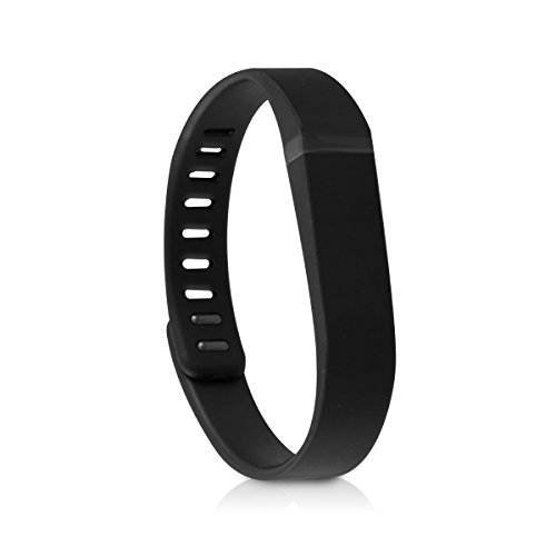 kwmobile 3in1 Set: 3x Sport Ersatzarmband für Fitbit Flex in Schwarz Dunkelblau Anthrazit Innenmaße: ca. 15 – 20 cm – Silikon Armband mit Verschluss ohne Tracker - 3