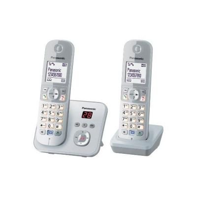 Preisvergleich Produktbild Panasonic KX-TG6822GS perlsilber Duo mit AB