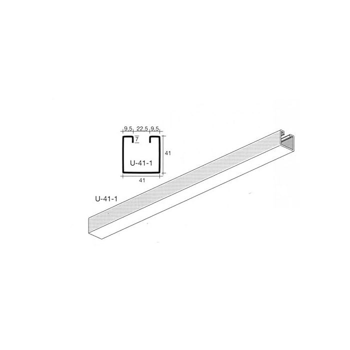 Buy Oglaend Uno Plain Channel Stainless Steel 41X41 mm 1 meter length (As Unistrut P1000) Pack
