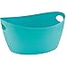 Produktbild koziol Zuber 15 L Bottichelli L, Kunststoff, solid türkis, 41 x 48,5 x 23,5 cm