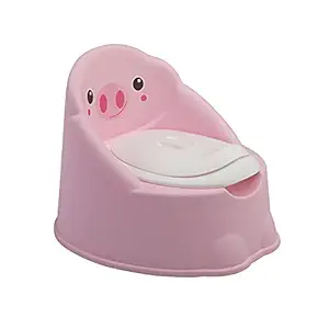 LuvLap Wee Piggy Potty Training Seat, for 1 year+ Babies, Detachable Potty Bowl, Suitable for Boy / Girl (Pink)
