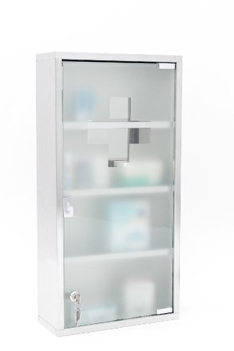 Intercube 75x30cm Design Medizinschrank Arzneischrank Edelstahl XXXL - 3