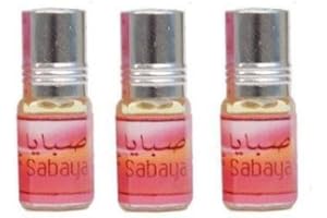 BUSINESS SQUARE BS Huile Parfumée SABAYA 3 ml - Oud Arabe 100% Huile Sans Alcool Musc Halal Pour Homme et Femme Attar Longue Durée, Flacon Roll-on NOTES: Agrume, Rose, Vert, Floral, Frais