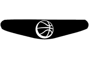 DECUS SHOP Autocollant pour barre lumineuse de manette PlayStation PS4 Motif au choix Basketball (schwarz) noir