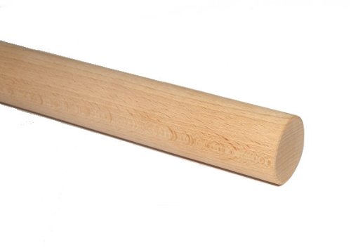 Kerafactum® – Teigroller Nudelholz Nudelholzrolle Holz Rollholz aus Buchenholz – Große Ausführung - 2