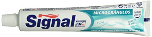 Signal Micro-Granules Dentífrico Con Flúor Y Citrato De Zinc - Pack de 3 x 75 ml - Total: 225 ml