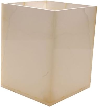 Rembrandt Home Onyx Wastebasket, Pearl