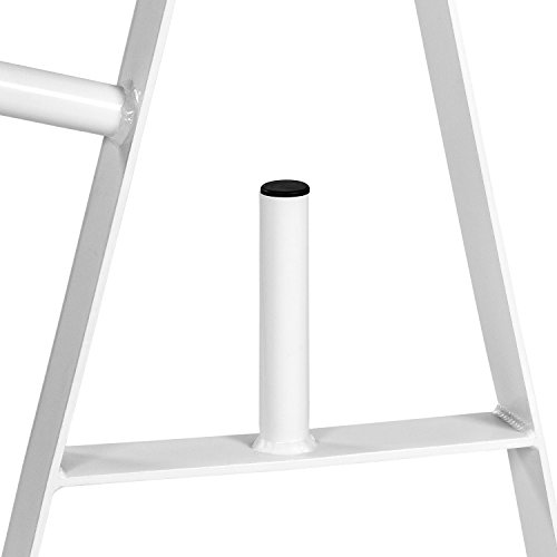 MOVIT® Hantelscheibenständer, Farbwahl: schwarz oder weiß, bis 250 kg belastbar, 7 Stangen - 5