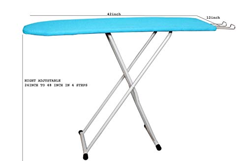 Olrada Folding Ironing Board/Iron Table with Press Holder Size 30.5X107 cm (12X42 Inch)