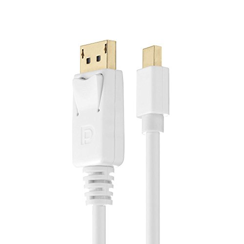 HDSupply X-DC030-010 DisplayPort mini auf DisplayPort Kabel, vergoldete Kontakte, 1,0m, weiß - 2
