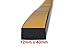 Produktbild 1m Moosgummidichtung Vierkant selbstklebend 12mm x 40mm - Schwarz - MVS 501240