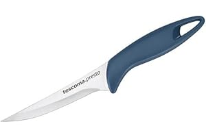 Tescoma 863003 Presto Coltello Sbucciatore, Acciaio Inossidabile, Blu, 8 cm, 1 Pezzo