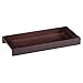 Produktbild InterDesign Formbu Zahnbürstenhalter Ständer für Badezimmer Vanity Theken - weiß/Espresso dekoratives Tablett braun