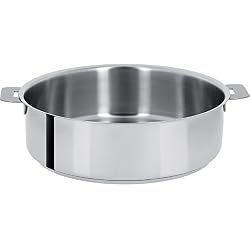 Cristel - S28Q- Sauteuse inox 28cm sans poignée amovible - Collection Mutine.