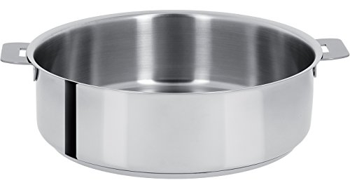 Cristel - S28Q- Sauteuse inox 28cm sans poignée amovible - Collection Mutine.