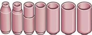 Langley Tig Torch Gas Cup / Ceramic to suit WPS 17,WPS 18,and WPS 26 - Single Unit - No 6 - 9.5mm Bore