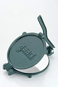 DEEP Iron Casting Puri Press Maker - Not a roti or chapatti Maker (17CM, Green, MODEL D-5)