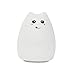 Produktbild Etbotu Lunsy LED Katze Nachtlicht Touch Schalter Kinder Silikon Kätzchen LED Nachtlicht mit 7 Beleuchtung, Stimmung Lampe mit eingebaute Akku, Yoga Lampe, dimmbares Warmweiß/Farbwechsel, für Schlafzimmer, Babys Zimmer, Camping, Indoor/Outdoor