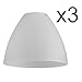 Produktbild 3er Set - Ersatzlampenschirmen aus Milchglas mit Marmoroptik in Form einer Schüssel
