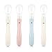 Price comparison product image OneSky-UK Baby Weaning Spoon (4-Pack) BPA Free Safety Soft Silicone for 4 Months+ Infant Solid Feeding (4 Pack(Straight), As Pictures Show)