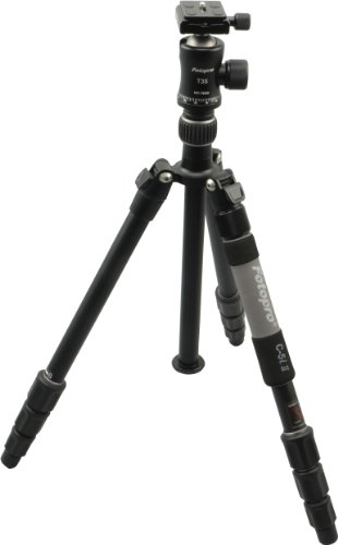 Rollei C5i II + T3S - Dreibeinstativ mit Kugelkopf und Spikes im Set (Traglast bis zu 10 kg) - Arca Swiss kompatibel - Titanium