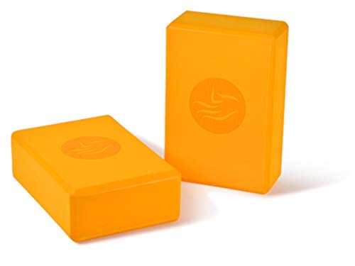 Chin Mudra Mattoni di Yoga Eva - 23 x 15 x 7.6 cm - Giallo Zafferano