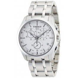 Tissot Men's Couturier 41mm Steel Bracelet & Case Quartz White Dial Analog Watch T035.617.11.031.00