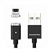 Produktbild WSKEN Magnetische Blitzkabel, Mini2 LED USB Sync und schnelle Ladekabel für Apple iProdukt X/8/7/SE 6 6 S Plus pad Mini2 3 4 Air 2 pod (Schwarz)
