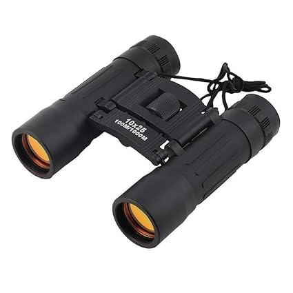ZHENGTU Mini Binoculars 10X25 HD Portable Long Distance Telescope Black