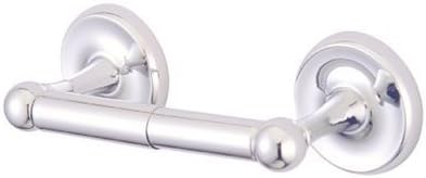 Plastic Chrome Coloured Toilet Bathroom Paper Roll Holder New