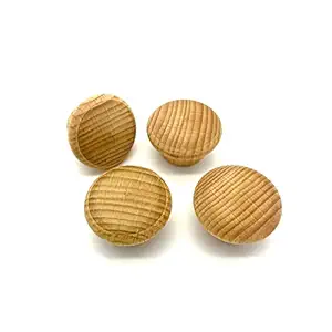 Right Choice Wooden Cabinet Knobs, Cabinet Knob Drawer Cabinet Wardrobe Door Hardware Handle Knob,( Including-Screws ) (1.5 Inch, Pack of 4)