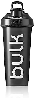 Bulk XL Iconic Shaker Bottle, Gunmetal Black, 1 Litre
