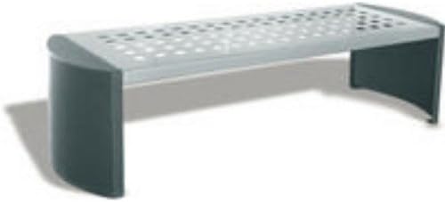 Cast Iron Backless Bench Silver/Black 370111