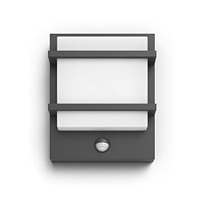 Philips Mygarden Applique murale 1739593p0 – éclairage extérieur (Applique murale, anthracite, blanc, aluminium, contemporaine, 1 ampoule (s), 12 W)