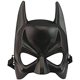 ROPA MOOLYAVAAN PRODUCTS Halloween Batman Adult Masquerade Mask Half Face Costume Equipment Jet Black