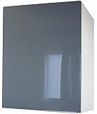 Meuble Bas De Cuisine Four Berlenus CF6BG Gris Haute Brillance 60 Cm - Fabrication Française