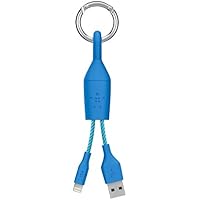 Belkin MIXIT F8J173bt06INBLU - Clip con cable de Lightning a USB (2,4 A, diseño elegante y compacto, longitud del cable de 78,5 mm), azul