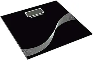 FYG ENTERPRSE Electronic Thick Tempered Glass & LCD Display Digital Personal Bathroom Health Body Weight Scales For Body Weight, Weight Scale Digital For Human Body, Weight Machine For Body Weight (Flower)