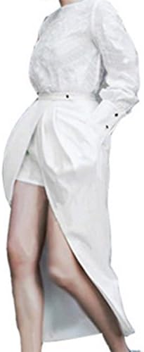 YALI British Style Semi Turtlenecks + Fake Two Pieces In The Long Skirt Shorts Are Two Piece Suit