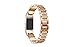 Produktbild SHOBDW Schlussverkauf Fitbit Charge 2 armband, Neuankömmling Luxus Kristall Edelstahl Metall Armband Armband für Fitbit Charge 2 (135-235MM, Rose Gold)