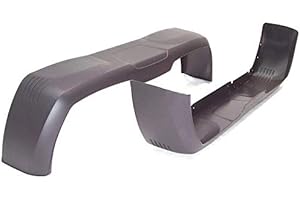 D+L GmbH 2 x Tandem Doppelachs Kotflügel Trailer Anhänger Kunststoff schwarz 24/146 cm AWZ