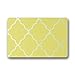 Produktbild DOUBEE Design Weiß Trellis Gelb Fussmatte Schmutzmatte Fußabstreifer Garten Nach Hause 46cm X 76cm