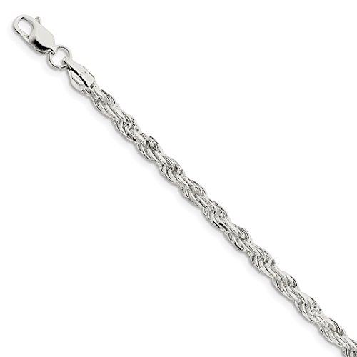 925 Sterling Silver 4.75mm Link Rope Bracelet Chain 8 Inch Fine Jewelry For Women Gift Set