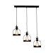 Produktbild Vintage Retro Edison Loft Pendelleuchte,Retro Industrielle Deckenleuchte Eisen,Deckenpendelleuchte für Küche Esszimmer (3-Licht)